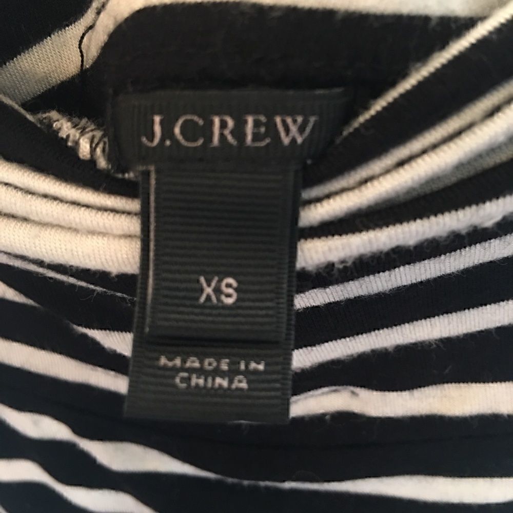 J.Crew navy and white stripe stretchy maxi skirt size XS - Picture 7 of 8